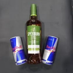 Speyburn Single Malt Scotch + 2 Red Bull 