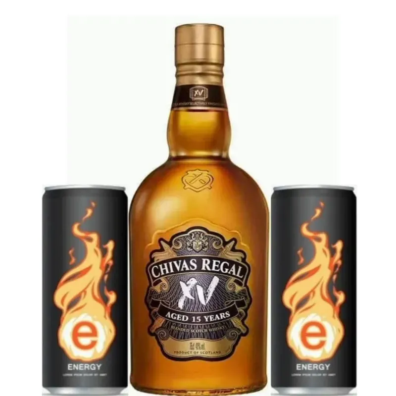 WHISKY CHIVAS REGAL 15 AÑOS + 2 ENERGIZANTES