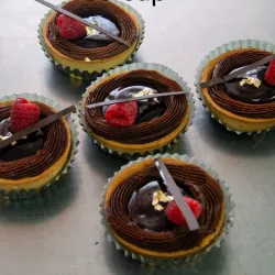 TARTALETA DE CHOCO-FRAMBUESA🍒🍫