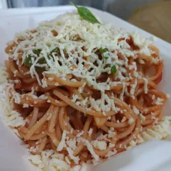 Espaguetis con queso