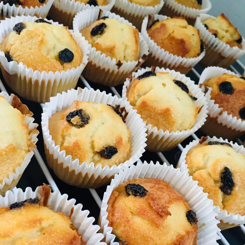 Muffins con pasas