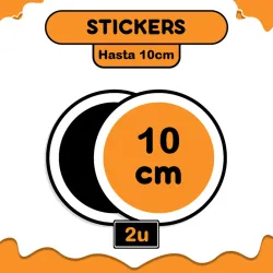 2 Stickers 10cm