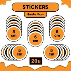 20 Stickers 5cm