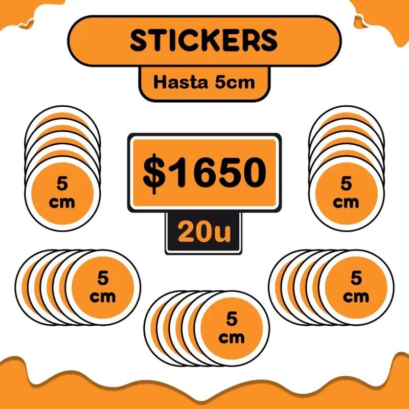20 Stickers 5cm