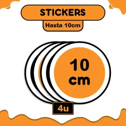 4 Stickers 10cm