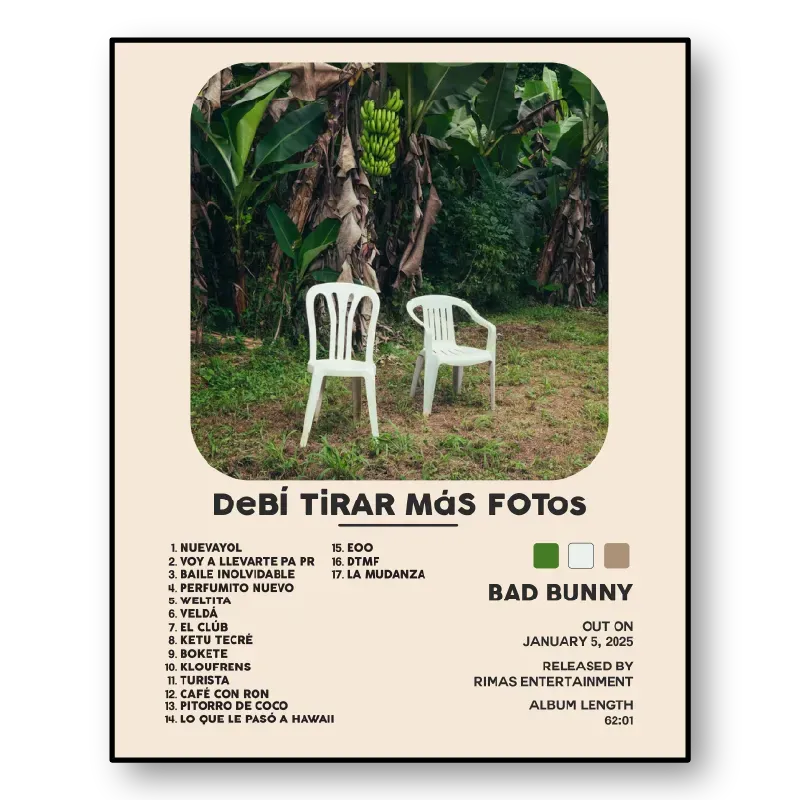 Poster Album DTMF Bad Bunny