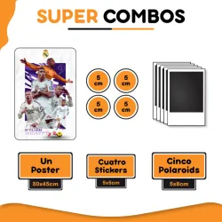 Poster XL Personalizado + 4 stickers + 5 polaroids