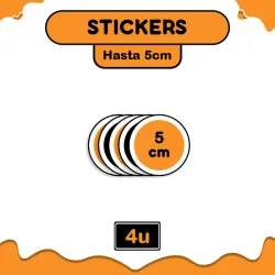 4 Stickers 5cm