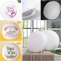 Funda para cojin redondo