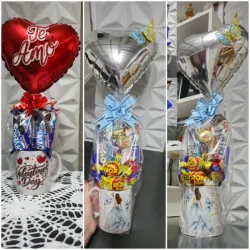 Taza + Confituras + Decoración Globos