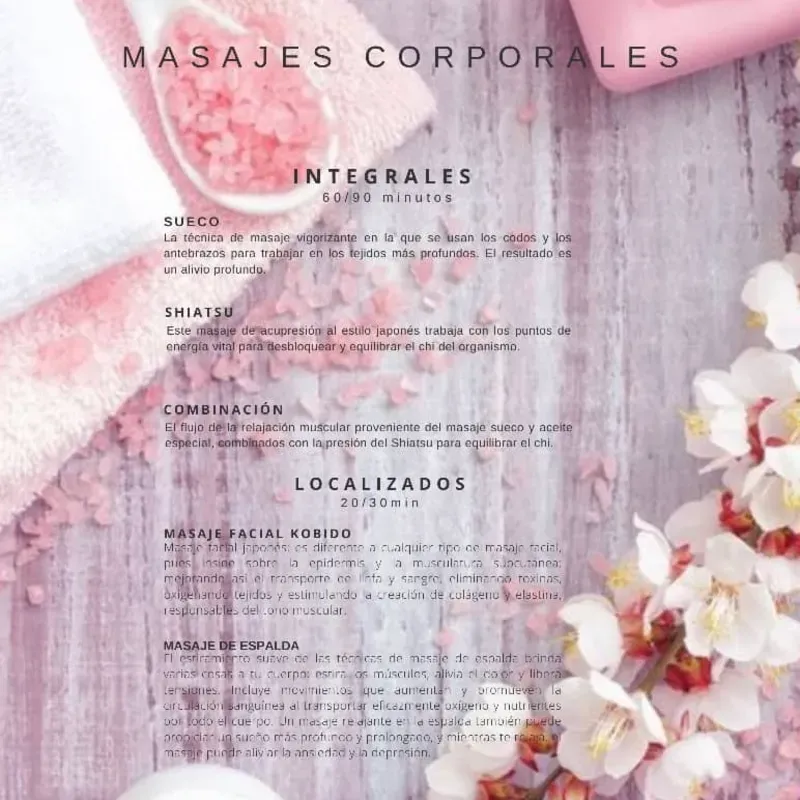 Masajes relajantes 
