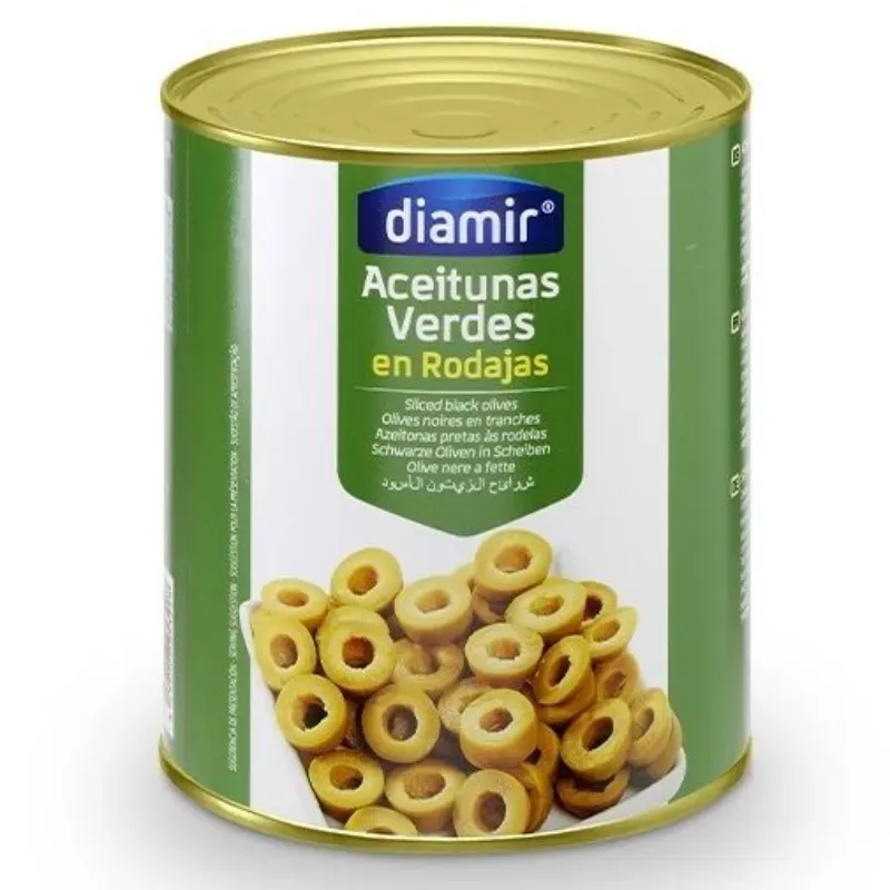 Aceitunas verdes enteras con anchoas 4100 g