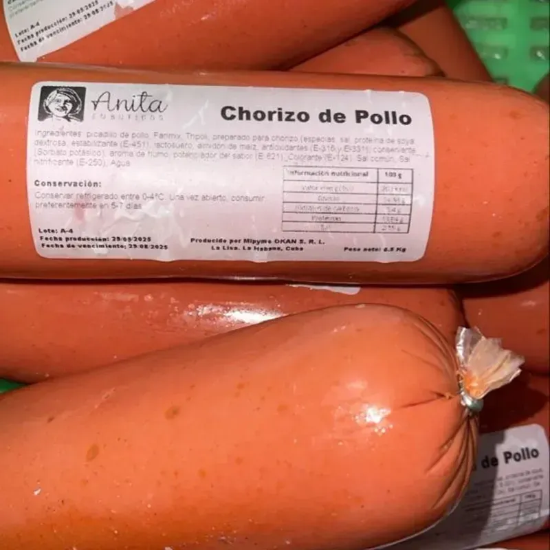 Chorizo de Pollo Anitas 500g 