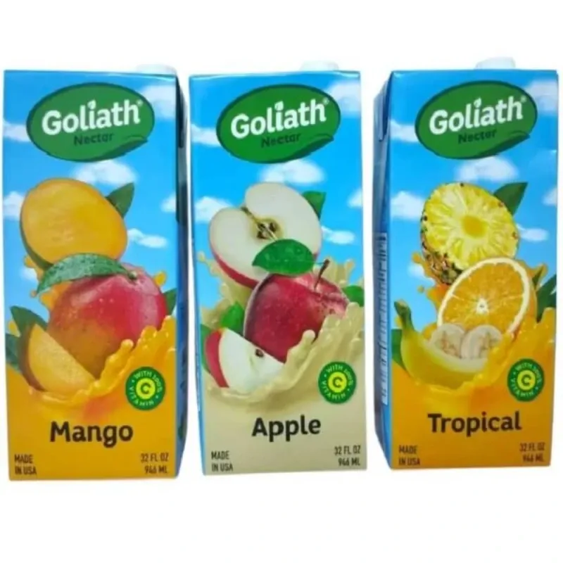Jugos Goliat Varios Sabores 32oz 