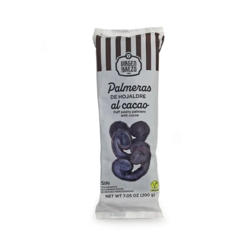 Palmeras de hojaldre al cacao