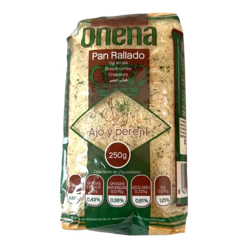 Pan rallado con ajo y perejil Onena (250g)