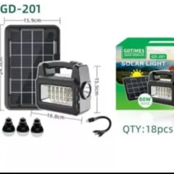 Mini estación con panel solar de 80w
