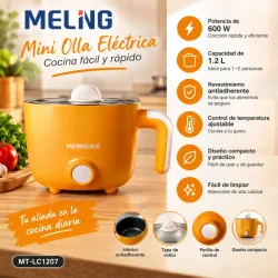 Olla Eléctrica Multifuncional de Bajo Consumo