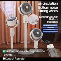 Ventilador recargable de pedestal
