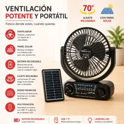 Ventilador recargable