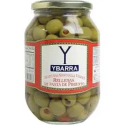 ACEITUNAS VERDES RELLENAS DE PIMIENTO ROJO 