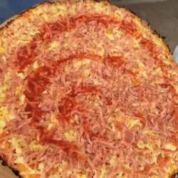 Pizza familiar de jamón 250g