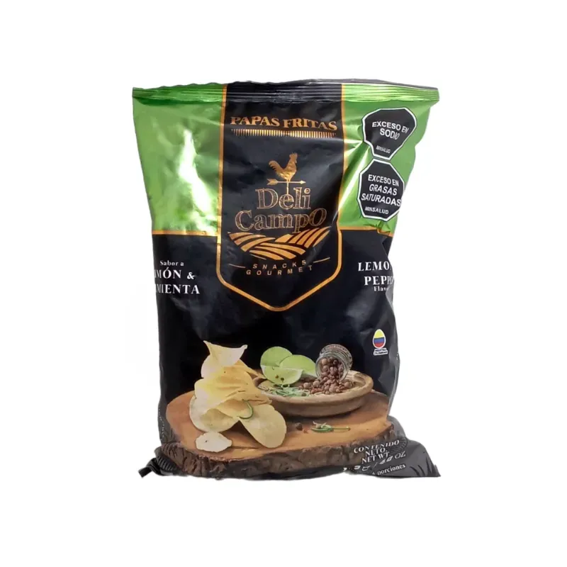 Papas sabor limón y pimienta Deli Campo