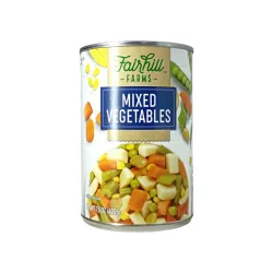 Vegetales mixtos enlatados