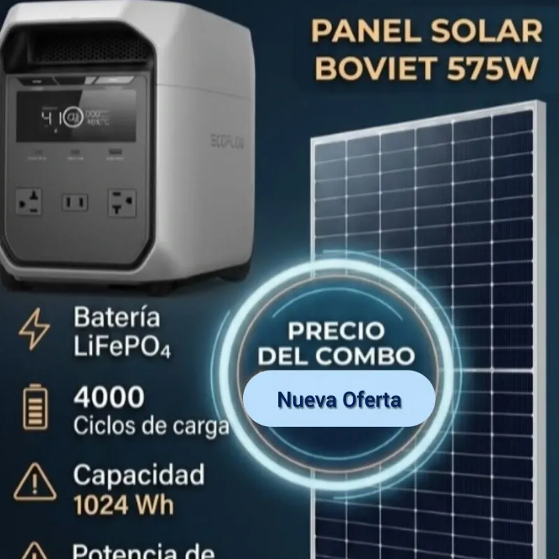 Combo de Ecoflow + Panel Solar