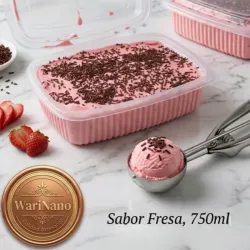 Pote de Helado Fresa 750ml