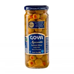 Aceitunas Manzanilla rellenas con pimientos Goya 156g