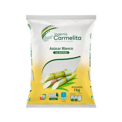 Azúcar Blanca Bolsa 1kg Ingenio Carmelita