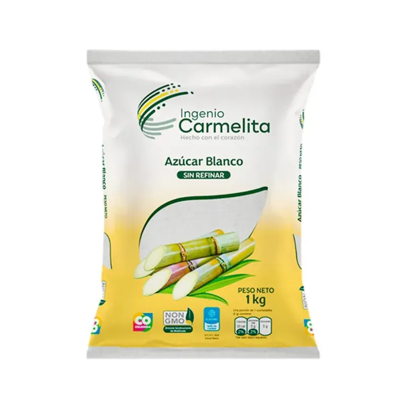 Azúcar Blanca Bolsa 1kg Ingenio Carmelita
