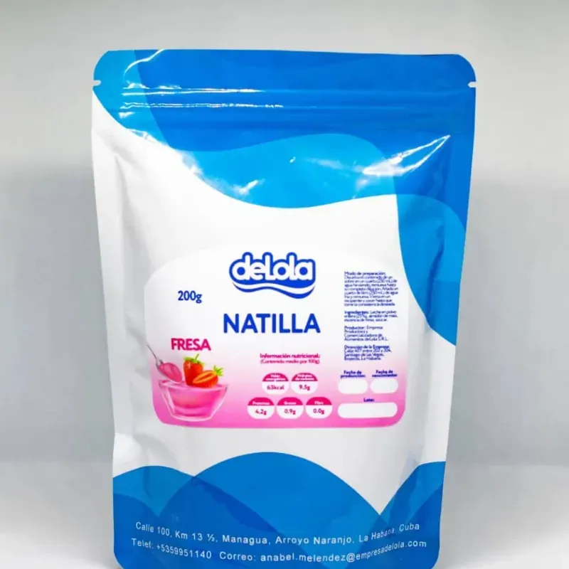 Natilla Fresa Delola 200g