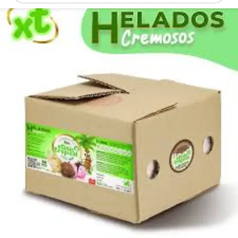 Caja de helado de chocolate bombón 4 lt