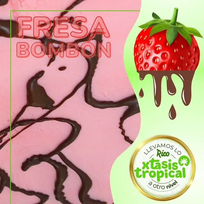 Tinas de helado fresa 🍓 bombón 3 lt