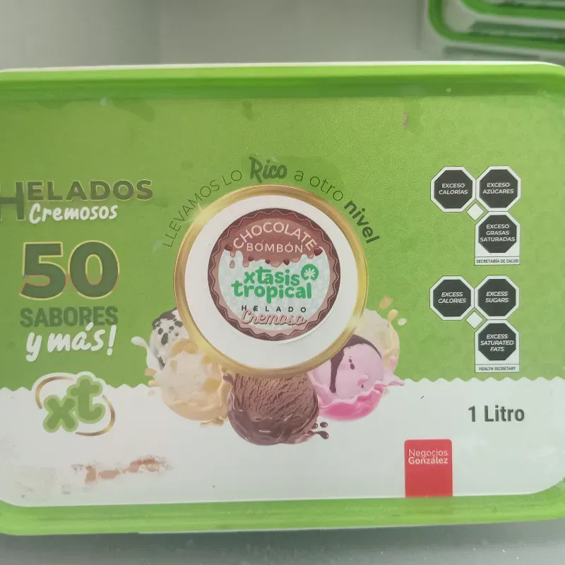 Helado chocolate con bizcocho 1 litro 
