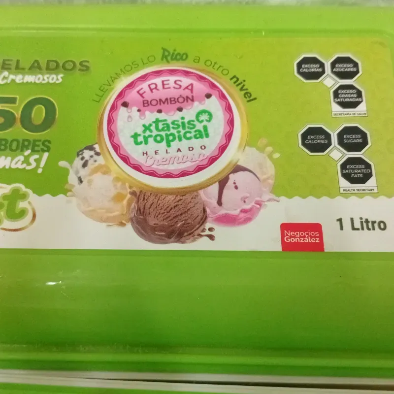 Helado de fresa  1 lt