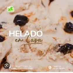 Helado rompope con pasas 1 litro