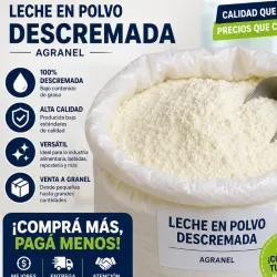 Leche en polvo (descremada o blanca) 1 kg