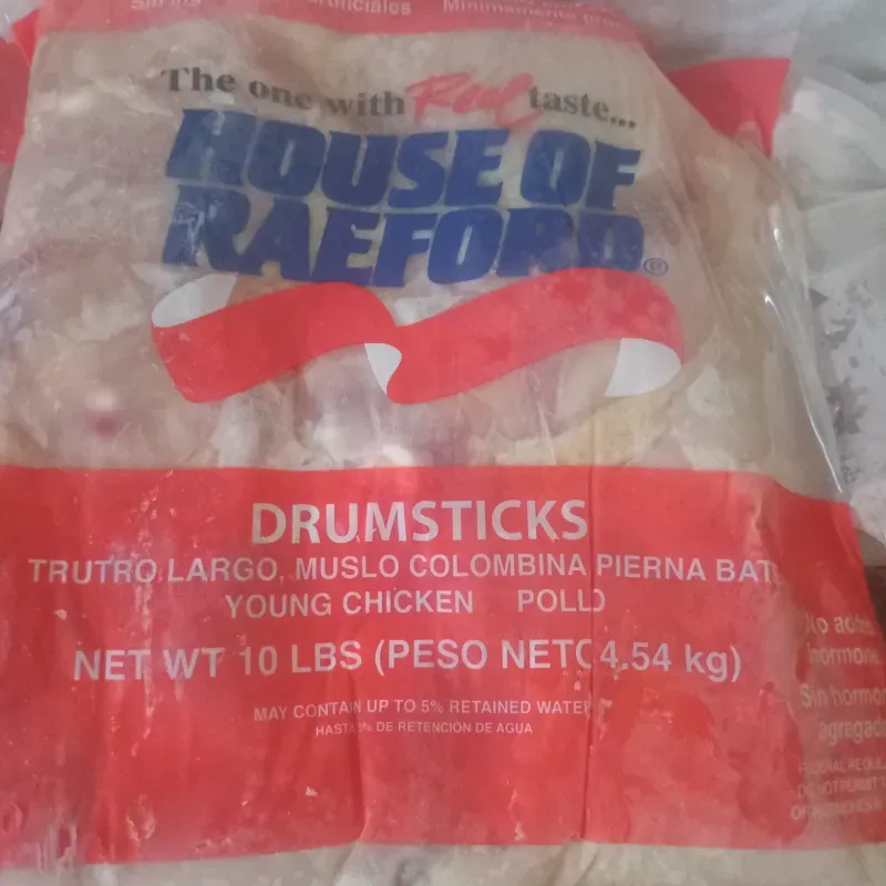 Paquetes de pollo muslos 10 lbs