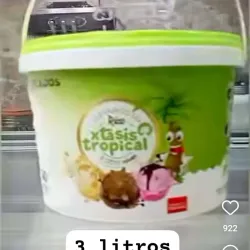 Tina de helado choco bombón 3 lt