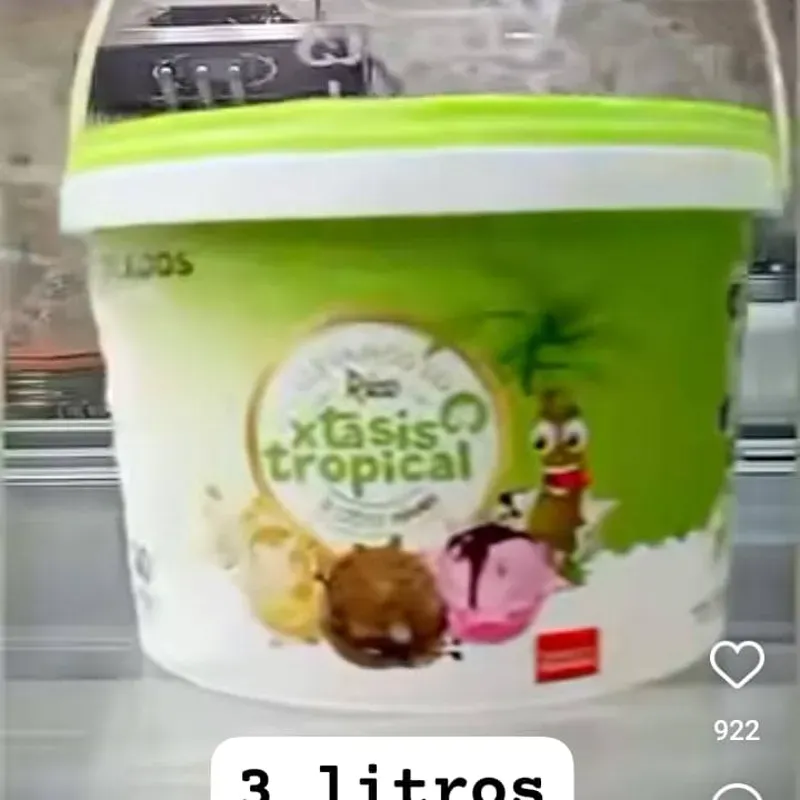 Tina de helado choco bombón 3 lt