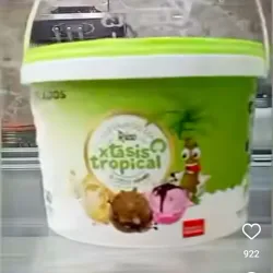 Tinas de helado naranja piña glasé 3 lt