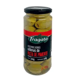 Aceitunas rellenas con pimiento.