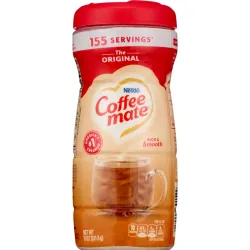 Coffee Mate Nestlé sabor clásico. 