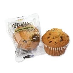 Muffins con chispas de chocolate.