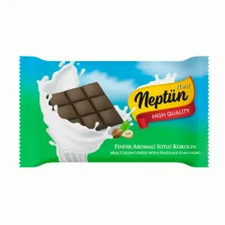Tableta de chocolate con leche y avellanas.