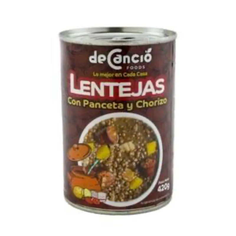 Lentejas con panceta y chorizo