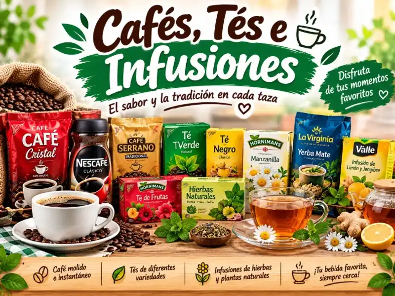 ☕ Cafés, tés e infusiones